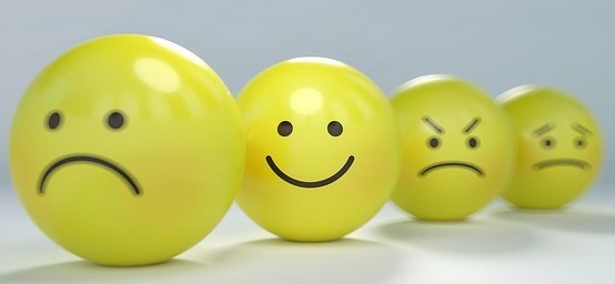 Different faces drawn in balls